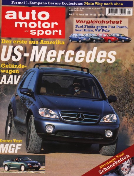 Auto Motor Sport, 12.01.1996 bis 25.01.1996