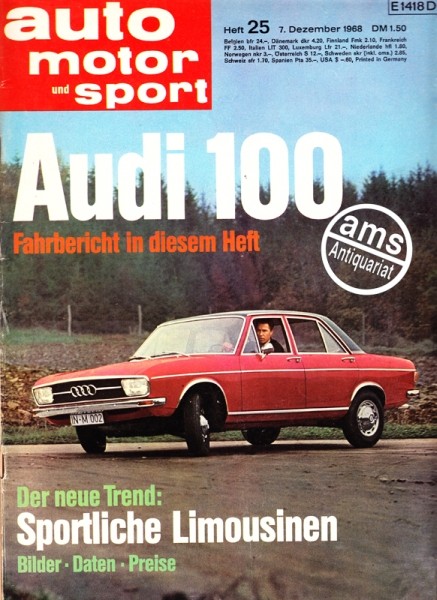 Auto Motor Sport, 07.12.1968 bis 20.12.1968