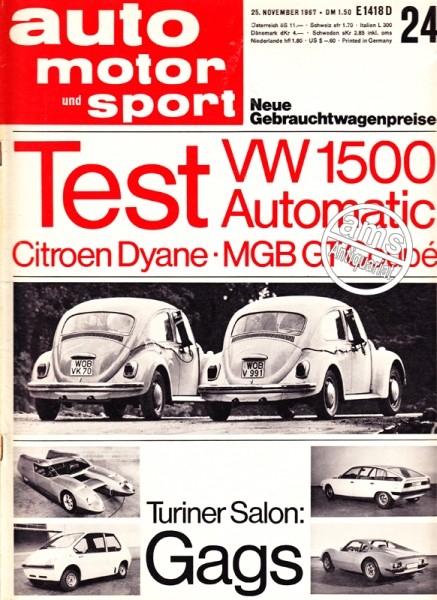 Auto Motor Sport, 25.11.1967 bis 08.12.1967