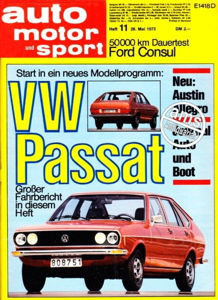 Auto Motor Sport, 26.05.1973 bis 08.06.1973