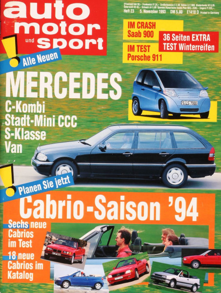 Im Test: PORSCHE 911, Alle Neuen: MERCEDES