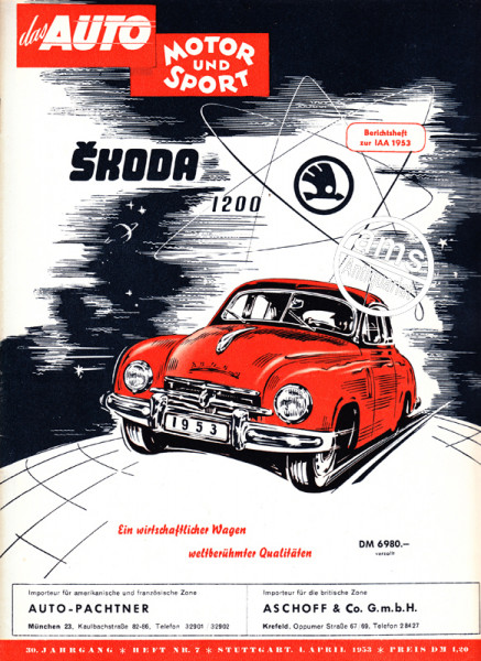 Auto Zeitung 1. April 1953