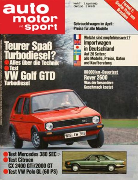 Auto Motor Sport, 07.04.1982 bis 20.04.1982
