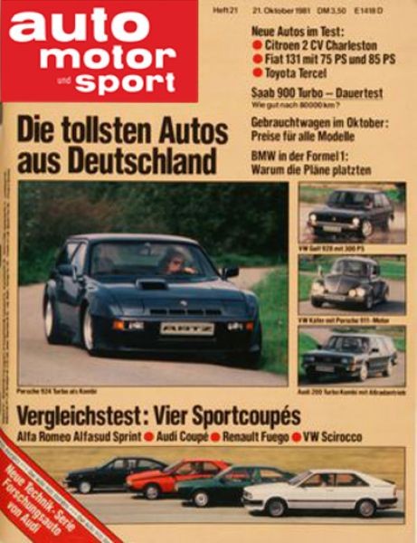 Auto Motor Sport, 21.10.1981 bis 03.11.1981