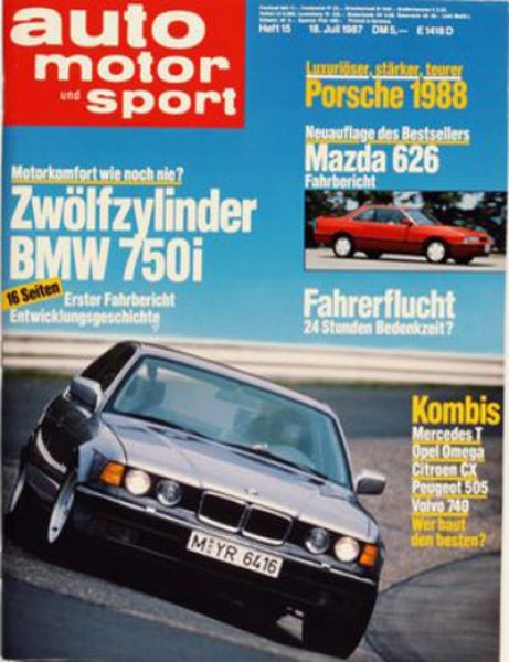 Auto Motor Sport, 18.07.1987 bis 31.07.1987