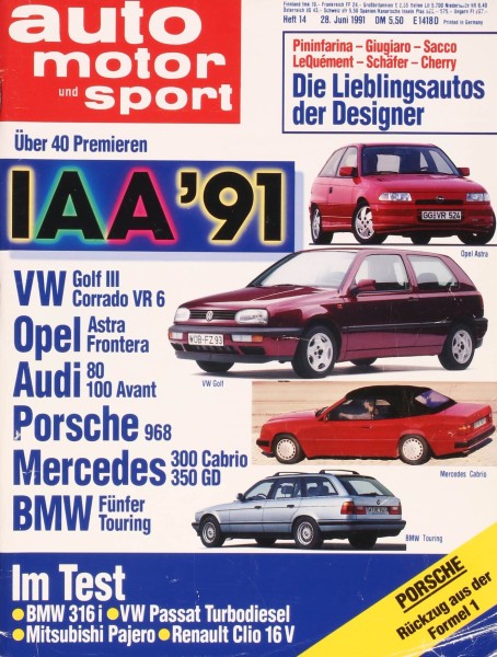 Auto Motor Sport, 28.06.1991 bis 11.07.1991