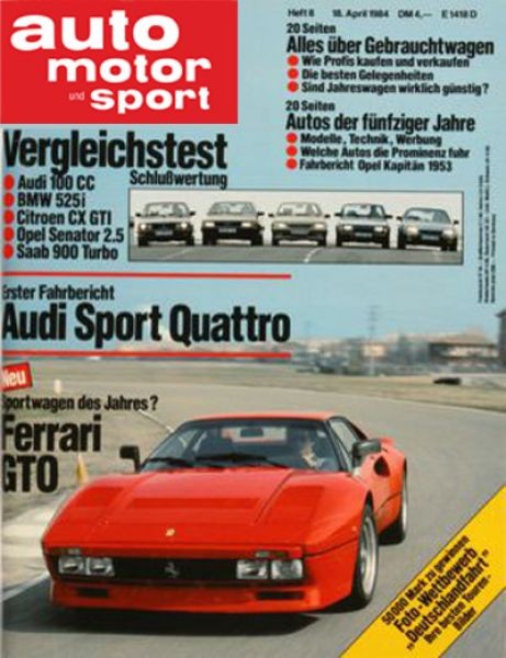 Auto Motor Sport, 18.04.1984 bis 01.05.1984