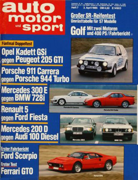 Auto Motor Sport, 03.04.1985 bis 16.04.1985