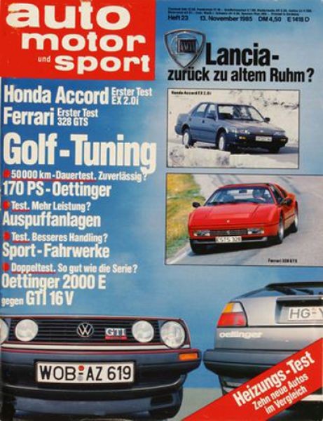 Auto Motor Sport, 13.11.1985 bis 26.11.1985