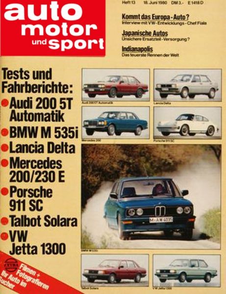 Auto Motor Sport, 18.06.1980 bis 01.07.1980