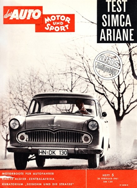 Auto Motor Sport, 25.02.1961 bis 10.03.1961