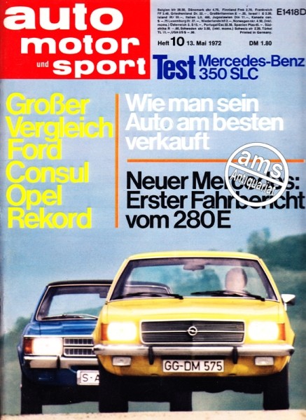 Auto Motor Sport, 13.05.1972 bis 26.05.1972