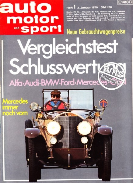 Auto Motor Sport, 03.01.1970 bis 16.01.1970