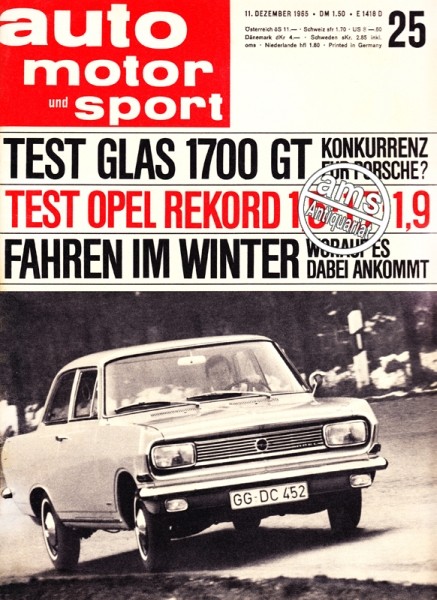 Auto Motor Sport, 11.12.1965 bis 24.12.1965