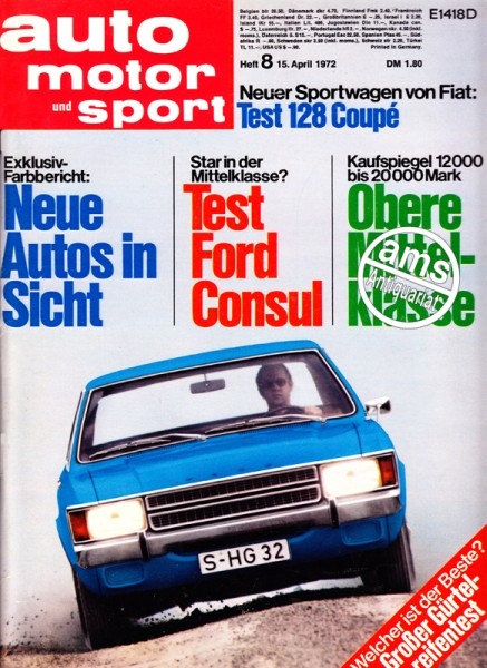 Auto Motor Sport, 15.04.1972 bis 28.04.1972