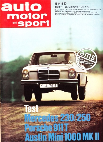 Auto Motor Sport, 25.05.1968 bis 07.06.1968
