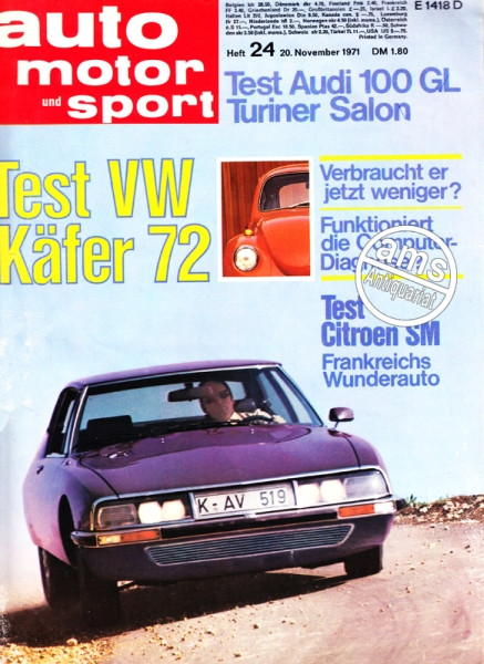 Auto Motor Sport, 20.11.1971 bis 03.12.1971