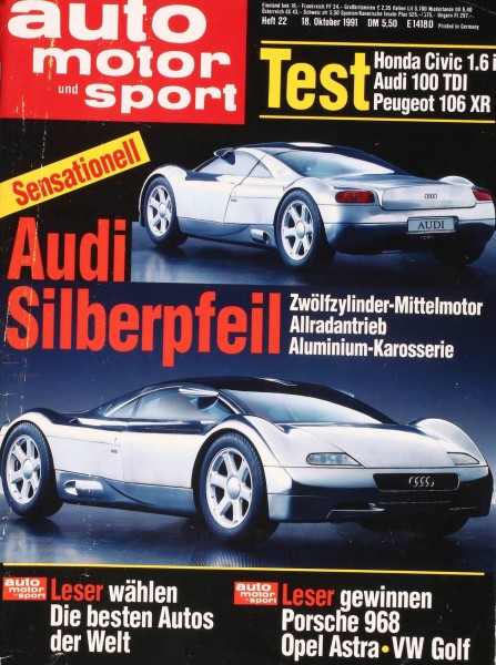 Auto Motor Sport, 18.10.1991 bis 31.10.1991