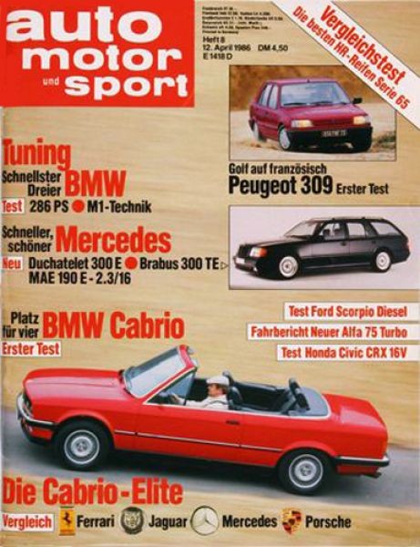 Auto Motor Sport, 12.04.1986 bis 25.04.1986