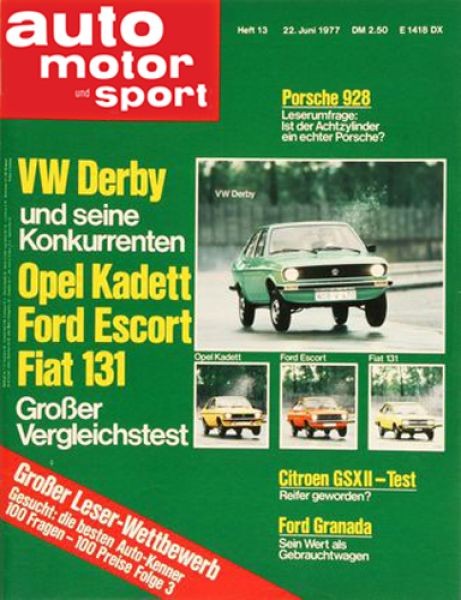 Auto Motor Sport, 22.06.1977 bis 05.07.1977