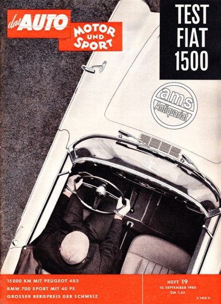 Auto Motor Sport, 10.09.1960 bis 23.09.1960