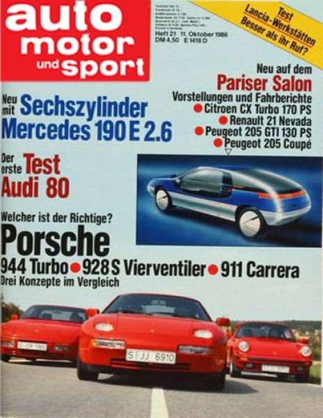 Auto Motor Sport, 11.10.1986 bis 24.10.1986