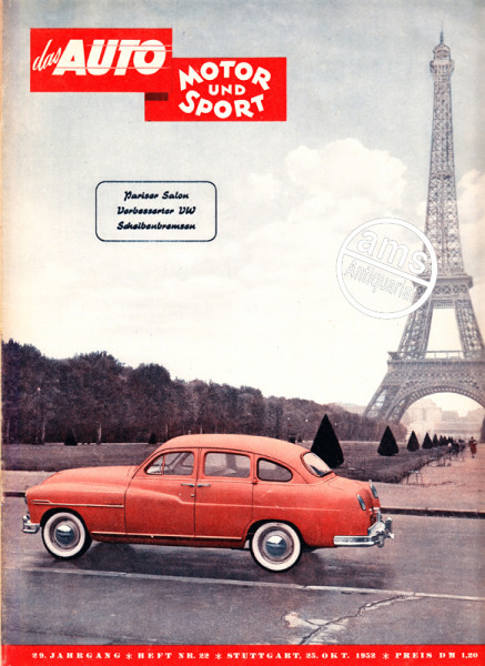 Auto Motor Sport, 25.10.1952 bis 07.11.1952