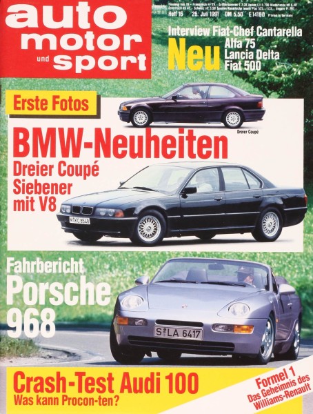 Auto Motor Sport, 26.07.1991 bis 08.08.1991