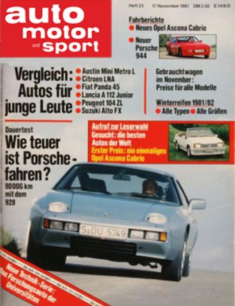 Auto Motor Sport, 17.11.1981 bis 30.11.1981