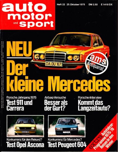 Auto Motor Sport, 25.10.1975 bis 07.11.1975