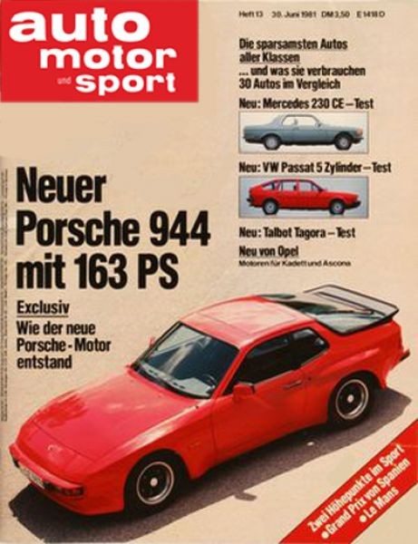 Auto Motor Sport, 30.06.1981 bis 13.07.1981