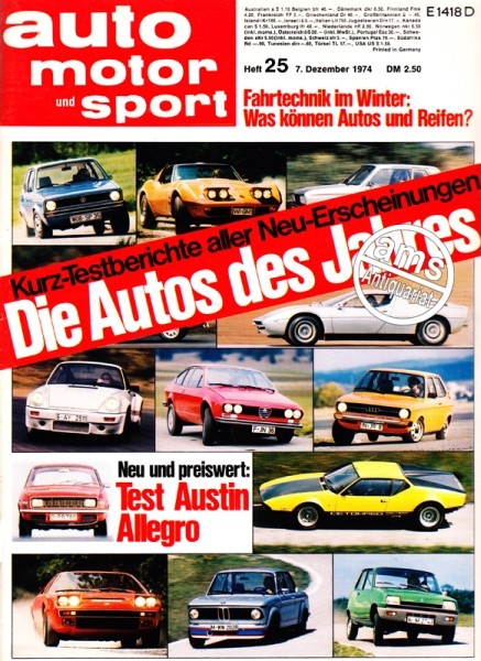 Auto Motor Sport, 07.12.1974 bis 20.12.1974