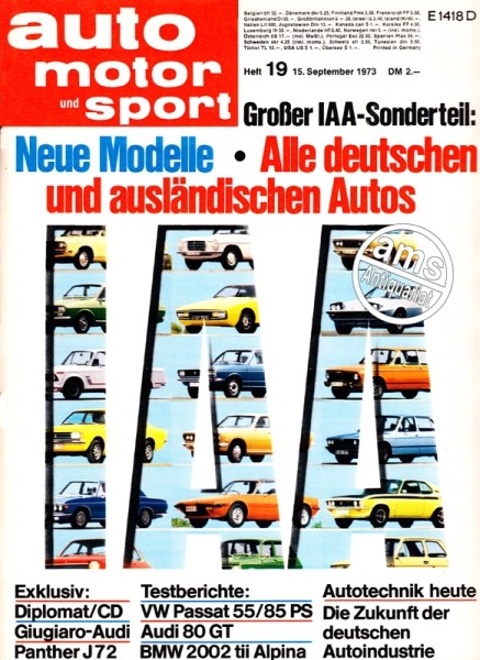 Auto Motor Sport, 15.09.1973 bis 28.09.1973
