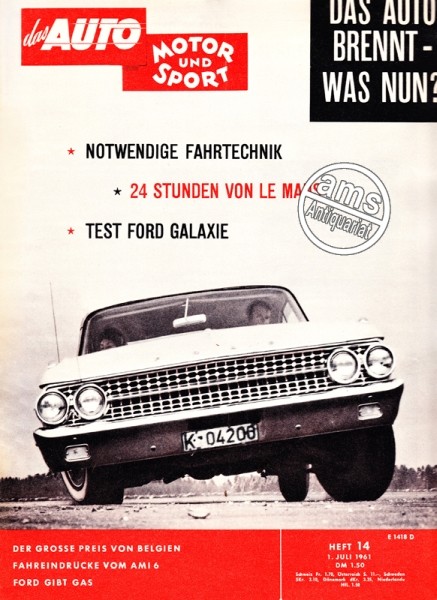 Auto Motor Sport, 01.07.1961 bis 14.07.1961
