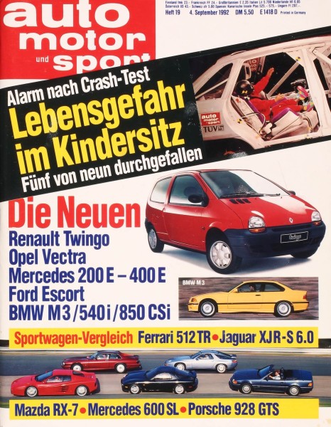 Auto Motor Sport, 04.09.1992 bis 17.09.1992
