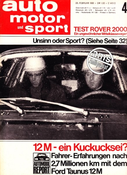 Auto Motor Sport, 20.02.1965 bis 05.03.1965