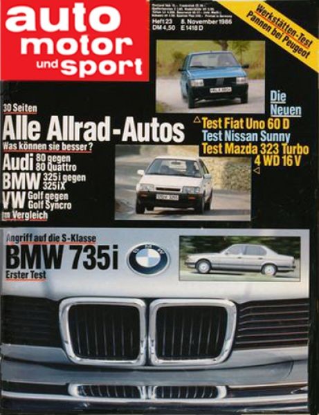 Auto Motor Sport, 08.11.1986 bis 21.11.1986