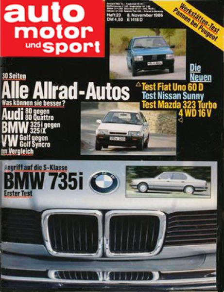 Auto Motor Sport, 08.11.1986 bis 21.11.1986