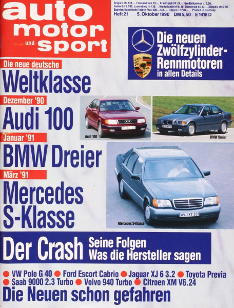 Auto Motor Sport, 05.10.1990 bis 18.10.1990