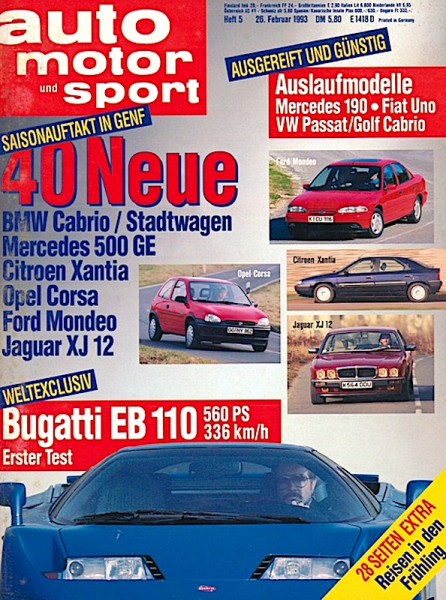 Erster Test: Bugatti EB 110