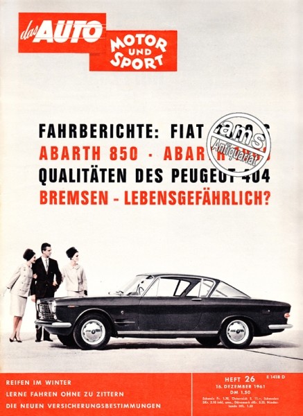 Auto Motor Sport, 16.12.1961 bis 29.12.1961