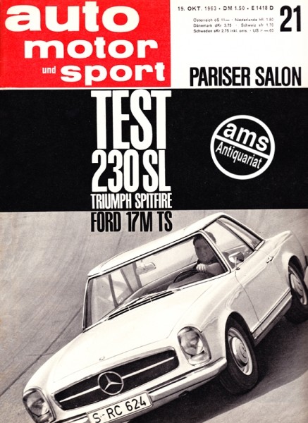 Auto Motor Sport, 19.10.1963 bis 01.11.1963