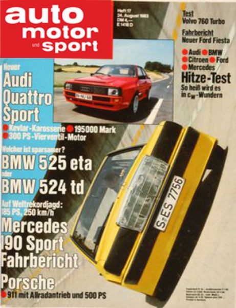 Auto Motor Sport, 24.08.1983 bis 06.09.1983