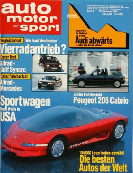 Auto Motor Sport, 19.02.1986 bis 04.03.1986