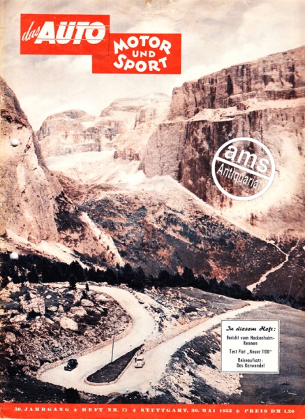 Auto Motor Sport, 30.05.1953 bis 12.06.1953
