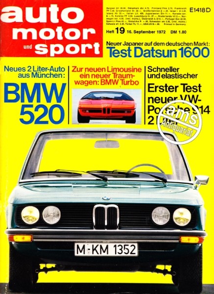 Auto Motor Sport, 16.09.1972 bis 29.09.1972