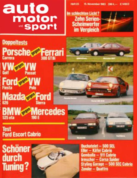 Auto Motor Sport, 15.11.1983 bis 28.11.1983