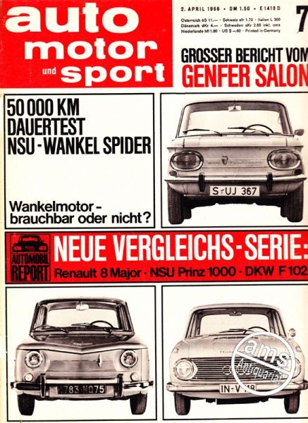 Auto Motor Sport, 02.04.1966 bis 15.04.1966