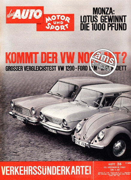 Auto Zeitung vom 22.12.1962