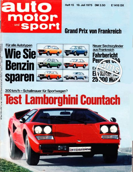 Auto Motor Sport, 19.07.1975 bis 01.08.1975